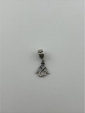 Kay Jewelers Sterling Silver Charmed Memories Open Heart Angel Charm/Pendant